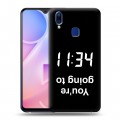 Дизайнерский пластиковый чехол для Vivo Y95 Черно и кратко