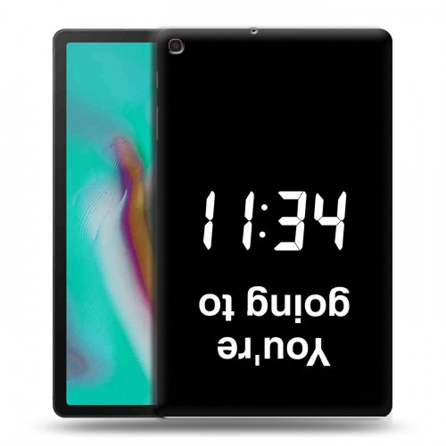 Дизайнерский силиконовый чехол для Samsung Galaxy Tab A 10.1 (2019) Черно и кратко