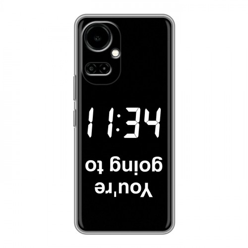 Дизайнерский силиконовый чехол для Tecno Camon 19 Черно и кратко