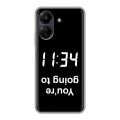 Дизайнерский пластиковый чехол для Xiaomi Poco C65 Черно и кратко