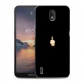 Дизайнерский силиконовый чехол для Nokia 1.3 Черно и кратко