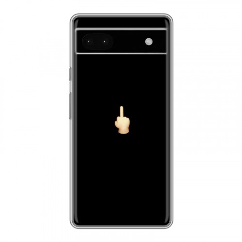 Дизайнерский пластиковый чехол для Google Pixel 6a Черно и кратко