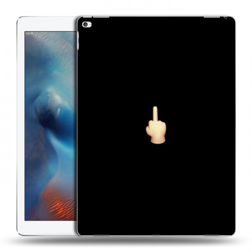 Дизайнерский пластиковый чехол для Ipad Pro Черно и кратко