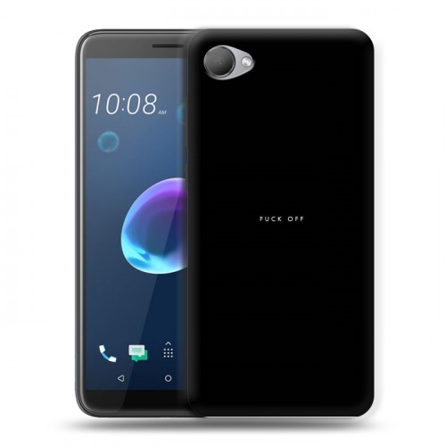 Дизайнерский пластиковый чехол для HTC Desire 12 Черно и кратко