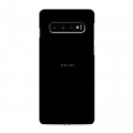 Дизайнерский силиконовый чехол для Samsung Galaxy S10 Черно и кратко