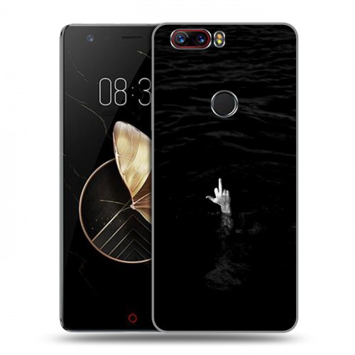 Дизайнерский пластиковый чехол для ZTE Nubia Z17 Черно и кратко