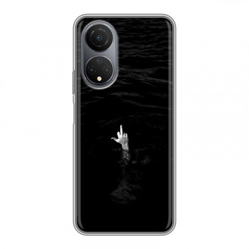 Дизайнерский пластиковый чехол для Huawei Honor X7 Черно и кратко