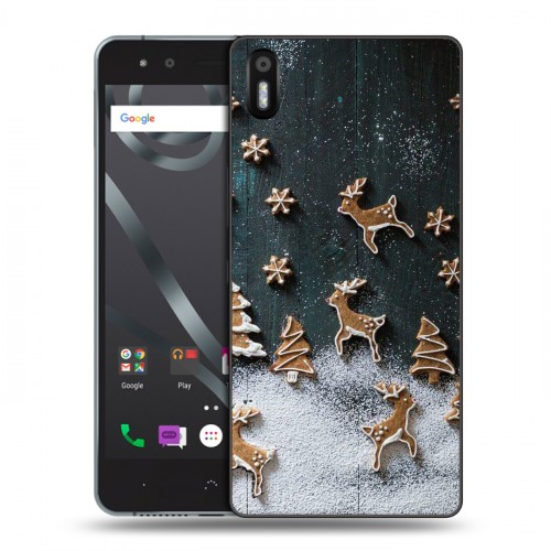 Дизайнерский пластиковый чехол для BQ Aquaris X5 Christmas 2020