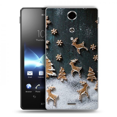 Дизайнерский пластиковый чехол для Sony Xperia TX Christmas 2020