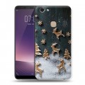 Дизайнерский пластиковый чехол для Vivo V7 Christmas 2020