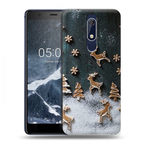 Дизайнерский пластиковый чехол для Nokia 5.1 Christmas 2020