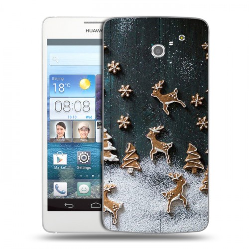 Дизайнерский пластиковый чехол для Huawei Ascend D2 Christmas 2020