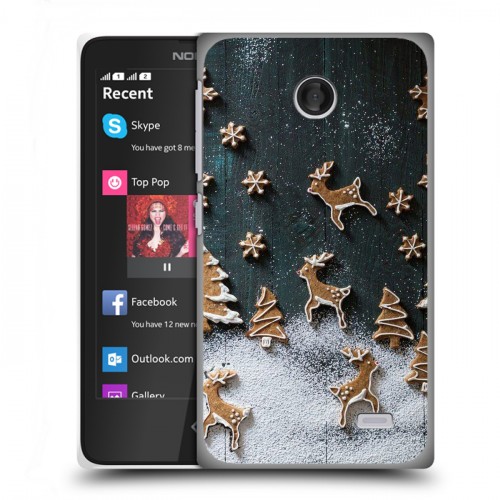 Дизайнерский пластиковый чехол для Nokia X Christmas 2020