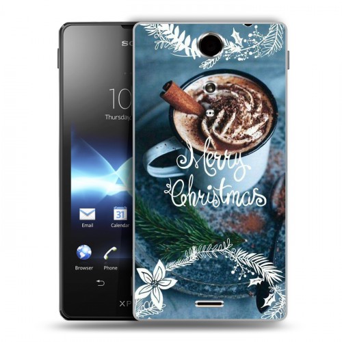 Дизайнерский пластиковый чехол для Sony Xperia TX Christmas 2020