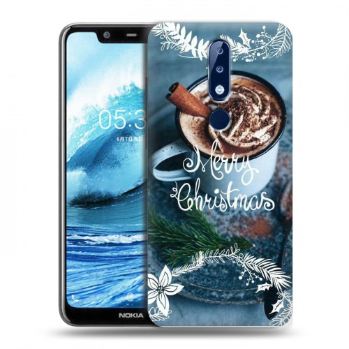 Дизайнерский пластиковый чехол для Nokia 5.1 Plus Christmas 2020