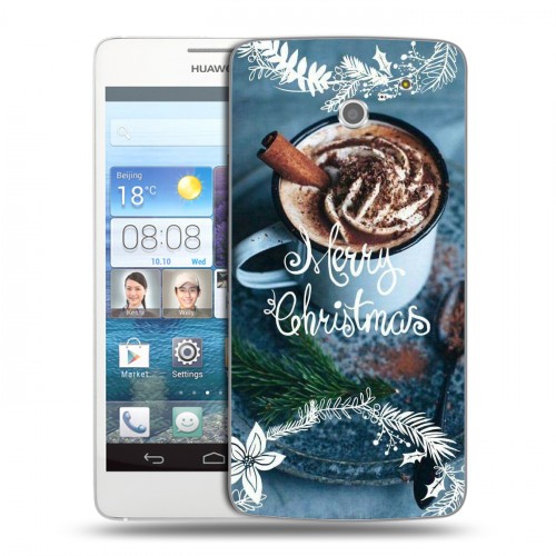 Дизайнерский пластиковый чехол для Huawei Ascend D2 Christmas 2020