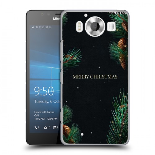 Дизайнерский пластиковый чехол для Microsoft Lumia 950 Christmas 2020