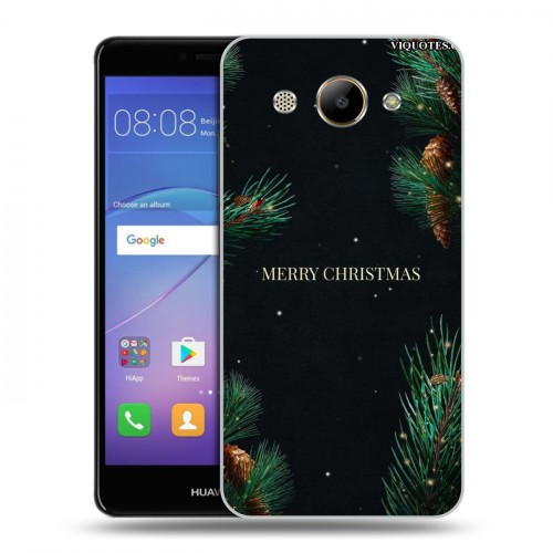 Дизайнерский пластиковый чехол для Huawei Y3 (2017) Christmas 2020