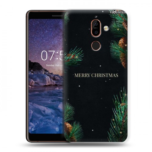 Дизайнерский пластиковый чехол для Nokia 7 Plus Christmas 2020