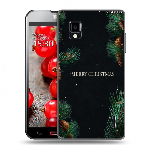 Дизайнерский пластиковый чехол для LG Optimus G Christmas 2020