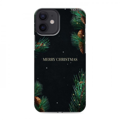 Дизайнерский силиконовый с усиленными углами чехол для Iphone 12 Mini Christmas 2020