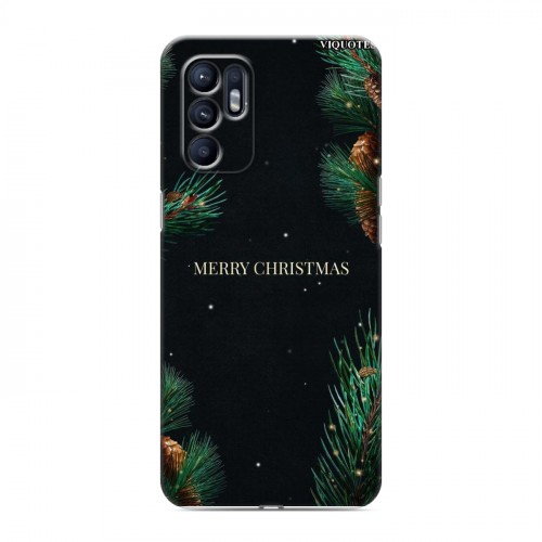 Дизайнерский силиконовый с усиленными углами чехол для OPPO Reno6 Christmas 2020