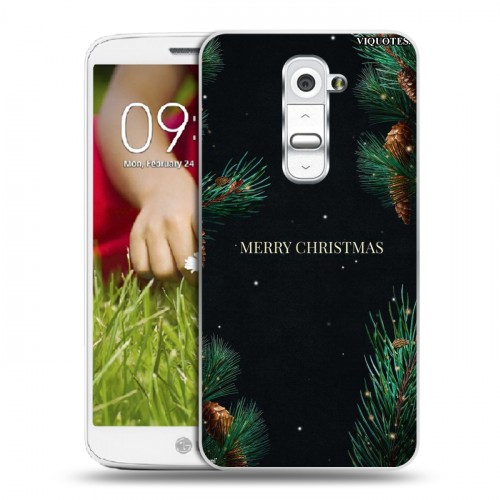 Дизайнерский пластиковый чехол для LG Optimus G2 mini Christmas 2020