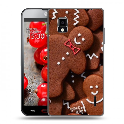 Дизайнерский пластиковый чехол для LG Optimus G Christmas 2020