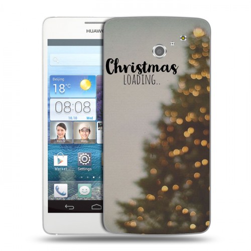 Дизайнерский пластиковый чехол для Huawei Ascend D2 Christmas 2020