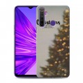 Дизайнерский силиконовый чехол для Realme 5 Christmas 2020