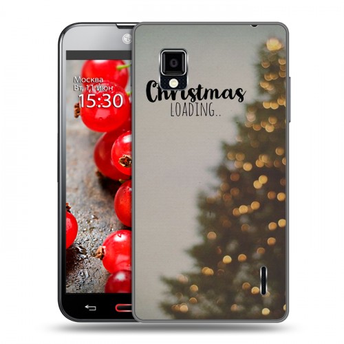 Дизайнерский пластиковый чехол для LG Optimus G Christmas 2020