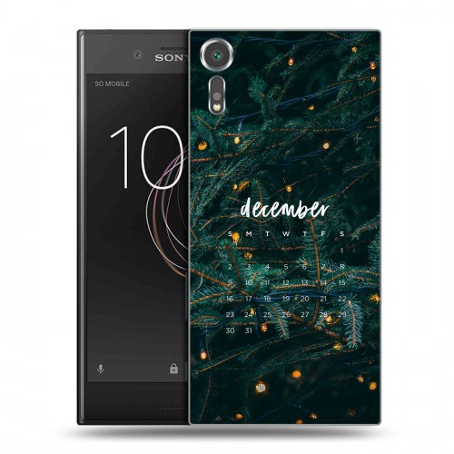 Дизайнерский пластиковый чехол для Sony Xperia XZs Christmas 2020