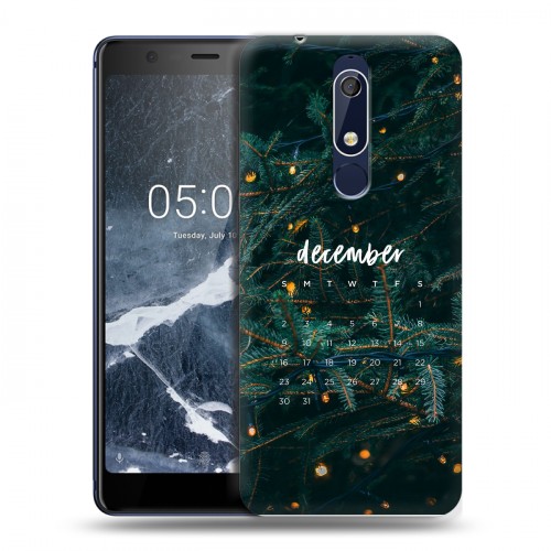 Дизайнерский пластиковый чехол для Nokia 5.1 Christmas 2020