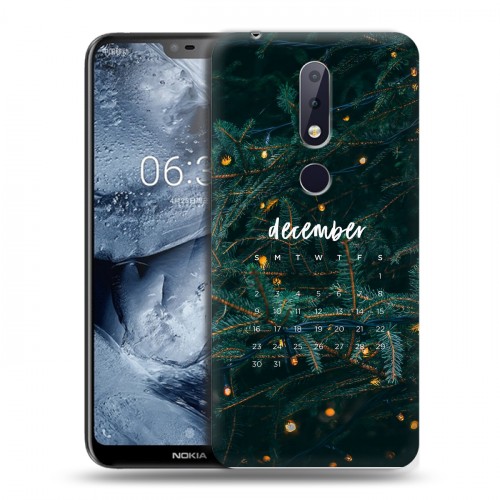 Дизайнерский пластиковый чехол для Nokia 6.1 Plus Christmas 2020