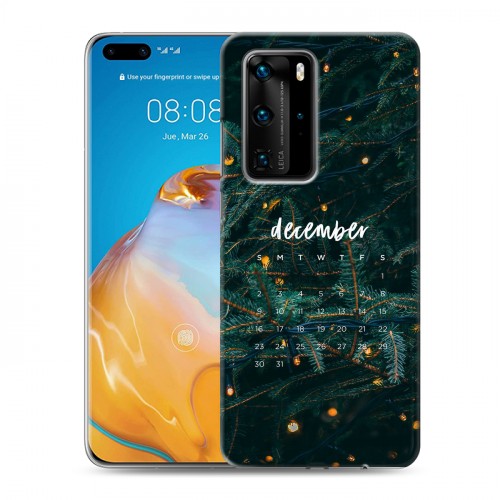 Дизайнерский пластиковый чехол для Huawei P40 Pro Christmas 2020