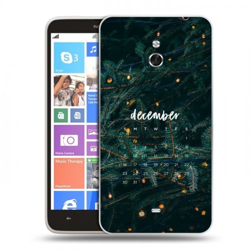 Дизайнерский пластиковый чехол для Nokia Lumia 1320 Christmas 2020