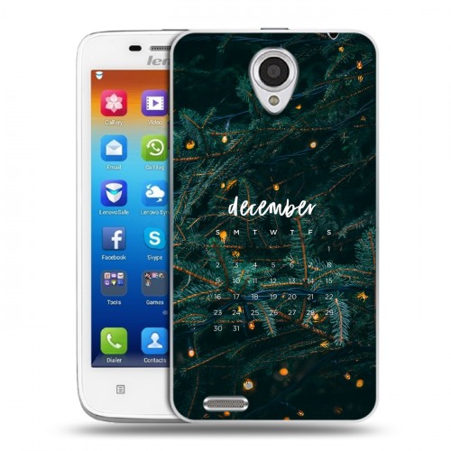 Дизайнерский пластиковый чехол для Lenovo S650 Ideaphone Christmas 2020