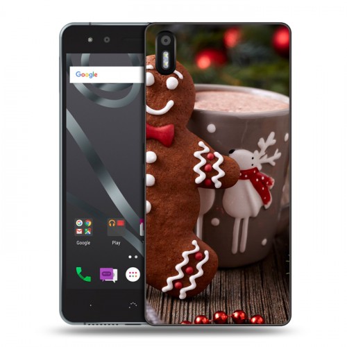 Дизайнерский пластиковый чехол для BQ Aquaris X5 Christmas 2020