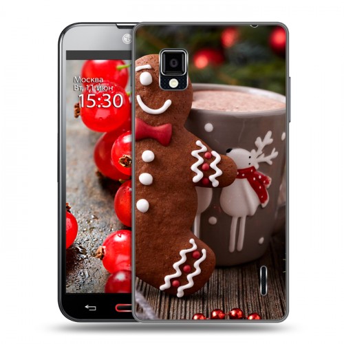 Дизайнерский пластиковый чехол для LG Optimus G Christmas 2020