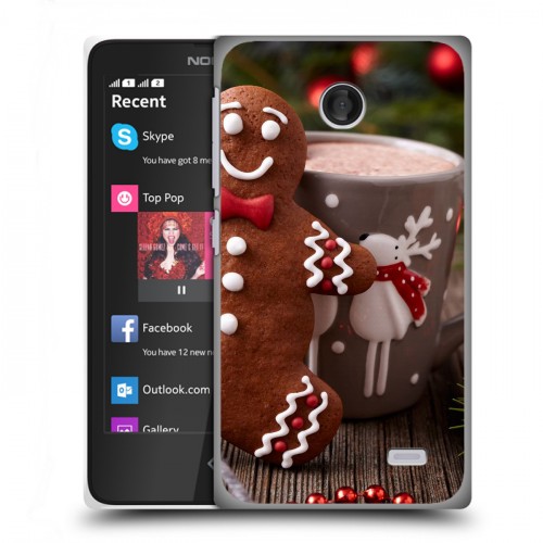 Дизайнерский пластиковый чехол для Nokia X Christmas 2020