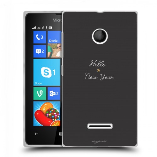 Дизайнерский пластиковый чехол для Microsoft Lumia 435 Christmas 2020