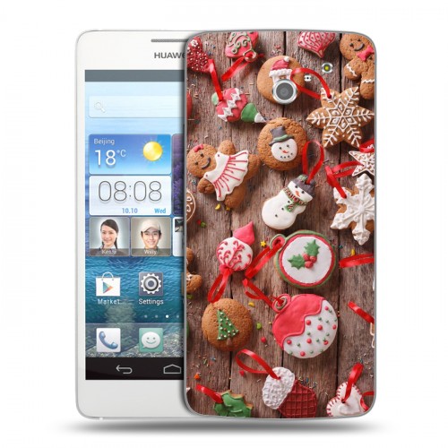 Дизайнерский пластиковый чехол для Huawei Ascend D2 Christmas 2020