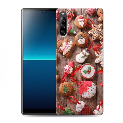 Дизайнерский силиконовый с усиленными углами чехол для Sony Xperia L4 Christmas 2020