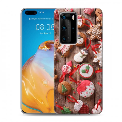 Дизайнерский пластиковый чехол для Huawei P40 Pro Christmas 2020