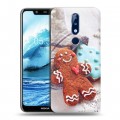 Дизайнерский силиконовый чехол для Nokia 5.1 Plus Christmas 2020