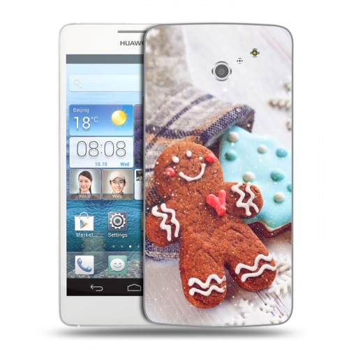 Дизайнерский пластиковый чехол для Huawei Ascend D2 Christmas 2020