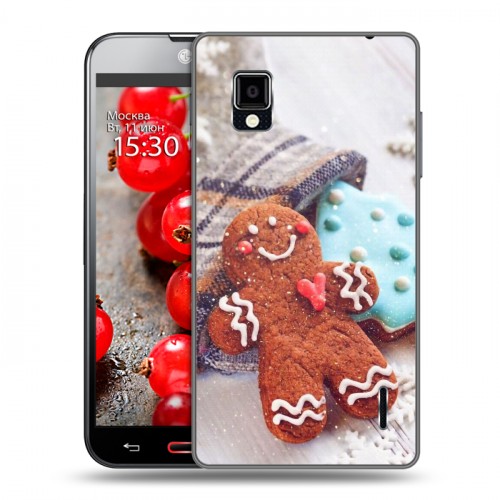 Дизайнерский пластиковый чехол для LG Optimus G Christmas 2020