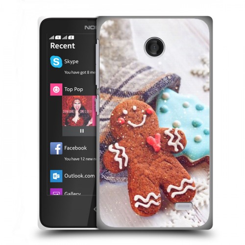 Дизайнерский пластиковый чехол для Nokia X Christmas 2020