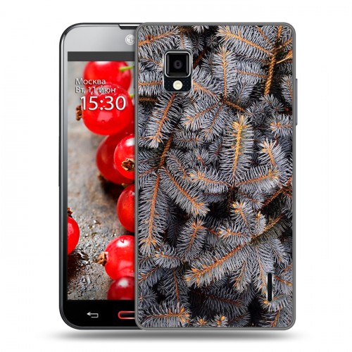 Дизайнерский пластиковый чехол для LG Optimus G Christmas 2020