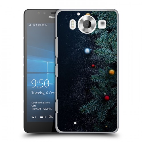 Дизайнерский пластиковый чехол для Microsoft Lumia 950 Christmas 2020